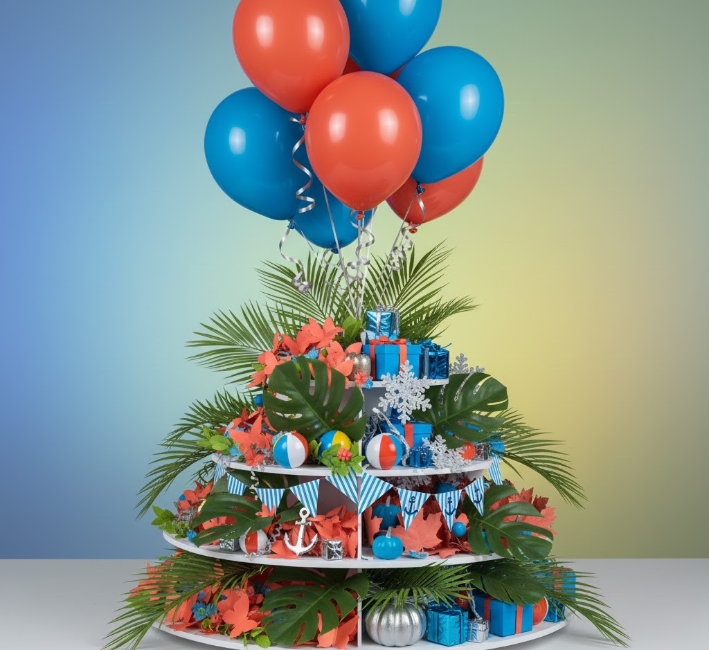 Tropical paradise party theme